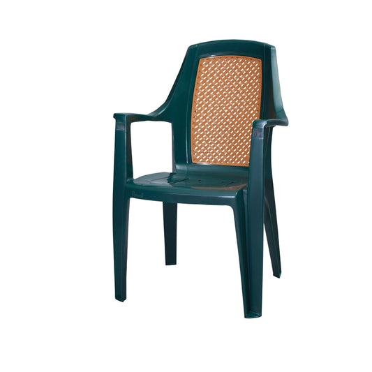 Градински пластмасов стол - зелен